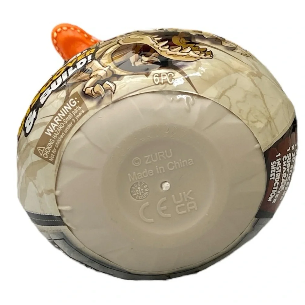 ZURU Smashers Dino Island Smash Discover & Build Orange Surprise Egg Toy - Picture 6 of 11